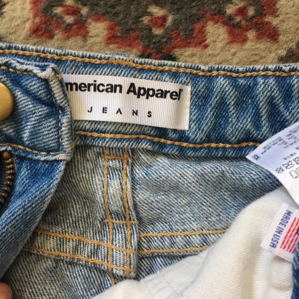 American Apparel High Waisted Denim Skirt Sz XS - Picture 5 of 8